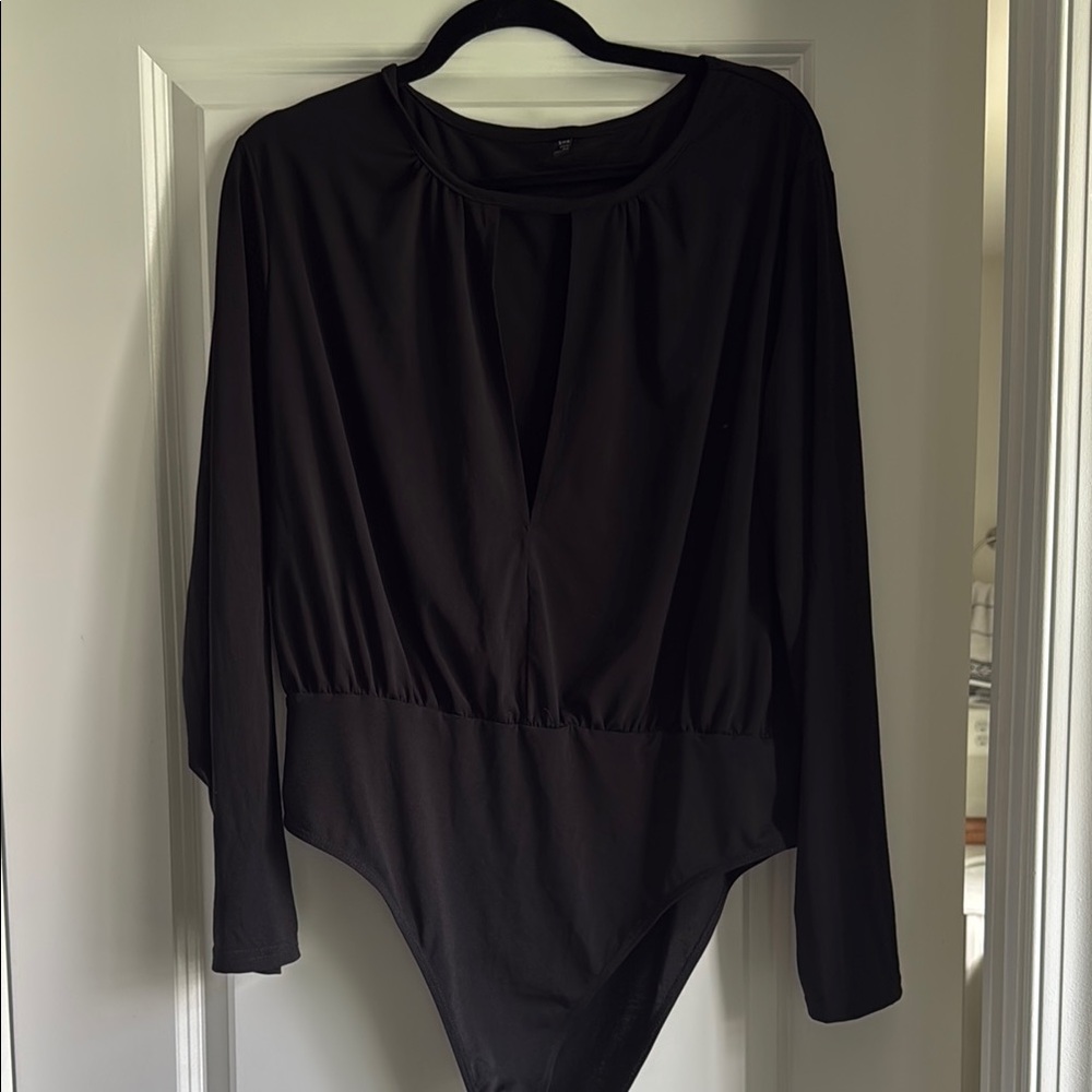 SHEIN Curve Black Bodysuit